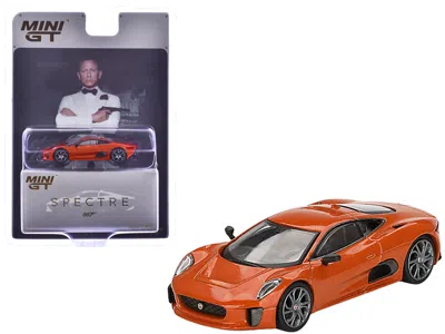 Mini Gt Jaguar C-x75 Orange Metallic 007 James Bond "spectre" (2015) Movie Limited Edition 1/64 Diecast Mode