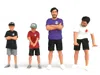 Mini Gt Kaido And Sons V2 4 Piece Diecast Figure Set "kaido House" Special For 1/64 Scale Models By