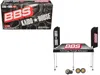 Mini Gt Kaido House "bbs" Tent V1 Black With Extra Wheels For 1/64 Scale Models By Mini