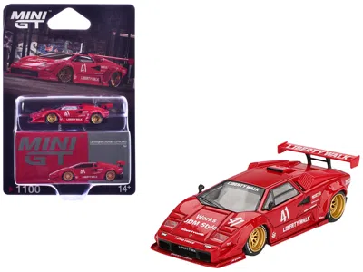 Mini Gt Lamborghini Countach Lb-works #41 Red Limited Edition 1/64 Diecast Model Car By