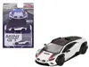 Mini Gt Lamborghini Huracan Sterrato Bianco Asopo White Metallic With Red Stripes And Matt Black Top Limited In Black