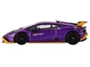 Mini Gt Lamborghini Huracan Sto Viola Pasifae Purple Metallic Limited Edition 1/64 Diecast Model Car By Mini