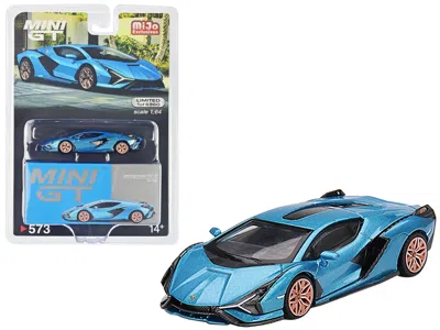Mini Gt Lamborghini Sian Fkp 37 Blu Aegir Blue Metallic Limited Edition To 6960 Pieces Worldwide 1/64 Diecas