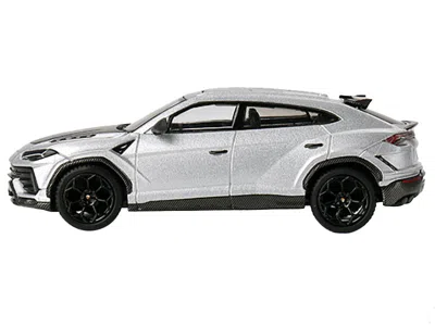 Mini Gt Lamborghini Urus Performante Grigio Nimbus Gray Metallic With Carbon Hood Limited Edition To 5400 Pi In White
