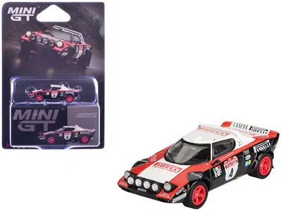 Mini Gt Lancia Stratos Hf #4 Markku Alen - Ilkka Kivimaki Winner "rally Sanremo" (1978) Limited Edition 1/64