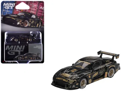 Mini Gt Mazda Rx-7 Lb-super Silhouette "fd-niles" Black With Gold Graphics Limited Edition 1/64 Diecast Mode
