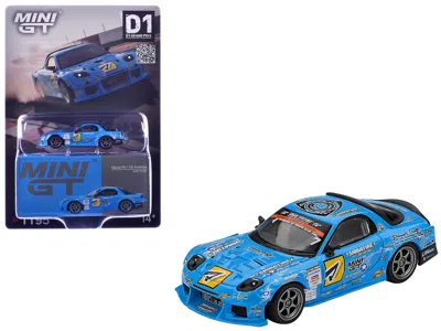 Mini Gt Mazda Rx-7 Re-amemiya Rhd (right Hand Drive) Blue With Graphics "d1gp" (2025) Limited Edition 1/64 D