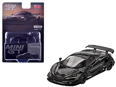 Mini Gt Mclaren 720s Lb-works Black Limited Edition 1/64 Diecast Model Car By
