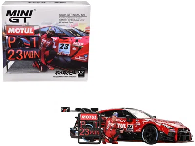 Mini Gt Nissan Gt-r Nismo #23 Tsugio Matsuda - Ronnie Quintarelli "motul Autech" Winner "suzuka - Super Gt S In Red