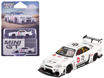 Mini Gt Nissan Lb-er34 Super Silhouette Rhd (right Hand Drive) #23 "athlete - Collet" White With Graphics Li