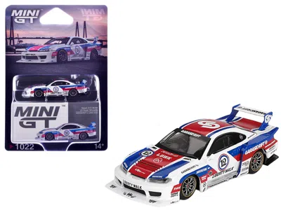 Mini Gt Nissan Lb-super Silhouette S15 Silvia Rhd Garasidrift X Lbwk 2025 White Blue Red Stripes 1/64 Le In Multi