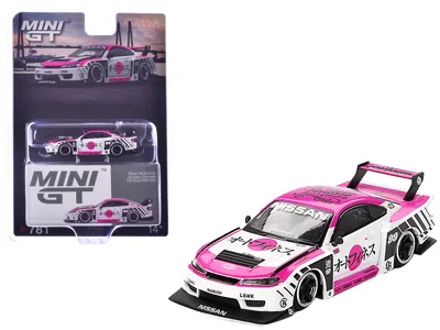 Mini Gt Nissan "lb-super Silhouette" S15 Silvia Rhd (right Hand Drive) #99 "auto Finesse - Sema 2023" White  In Pink