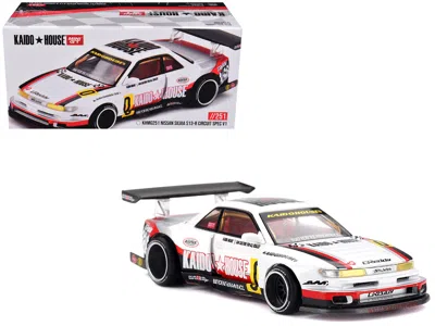 Mini Gt Nissan Silvia S13-r "circuit Spec V1" Rhd (right Hand Drive) White With Graphics (designed By Jun Im