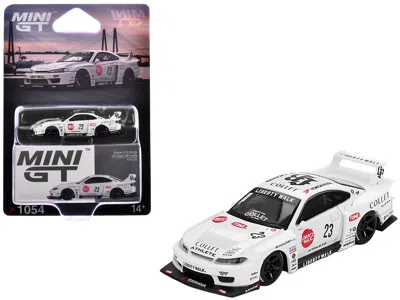 Mini Gt Nissan Silvia (s15) Lb-super Silhouette Rhd (right Hand Drive) #23 "athlete" White With Graphics Lim