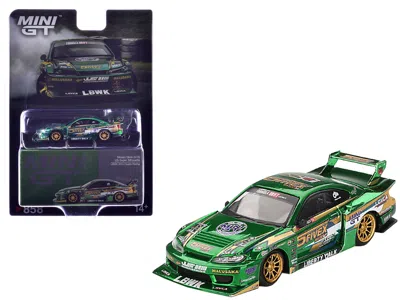 Mini Gt Nissan Silvia (s15) Lb-super Silhouette Rhd (right Hand Drive) "fausto Racing 2024" Green Metallic L