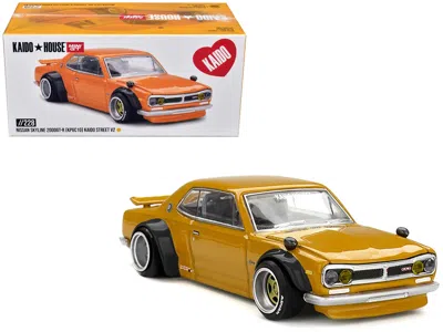Mini Gt Nissan Skyline 2000gt-r (kpgc10) Rhd (right Hand Drive) "kaido Street V2" Yellow (designed By Jun Im