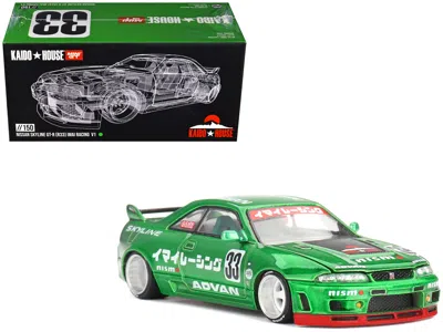 Mini Gt Nissan Skyline Gt-r (r33) Rhd (right Hand Drive) #33 "imai Racing V1" Green Metallic (designed By Ju In Multi