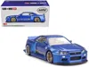 Mini Gt Nissan Skyline Gt-r (r34) "shinjuku V2 Aero" Rhd (right Hand Drive) Blue Metallic (designed By Jun I In Blue