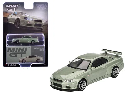 Mini Gt Nissan Skyline Gt-r (r34) V-spec Ii Nur Rhd (right Hand Drive) Millenium Jade Metallic Limited Editi In Green