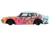 Mini Gt Nissan Skyline Kenmeri "liberty Walk" Rhd (right Hand Drive) "kuma" Light Blue And Yellow With Graph