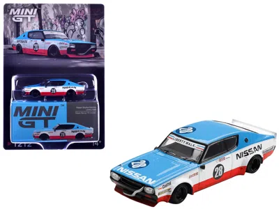 Mini Gt Nissan Skyline Kenmeri Rhd (right Hand Drive) #28 "liberty Walk - Nissan Racing 1975 Concept" Blue A