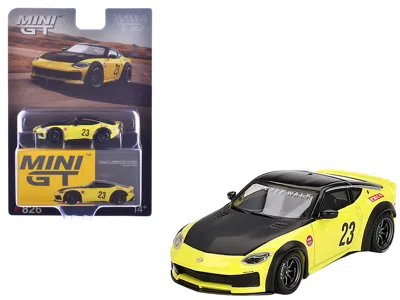 Mini Gt Nissan Z "lb-nation Works" #23 Ikazuchi Yellow With Black Hood And Top Limited Edition 1/64 Diecast  In Multi