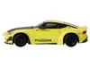 Mini Gt Nissan Z "pandem" Ikazuchi Yellow With Carbon Hood Limited Edition To 4800 Pieces Worldwide 1/64 Die