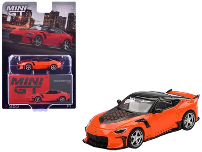 Mini Gt Nissan Z Veilside Ffz400 Orange With Black Top Limited Edition 1/64 Diecast Model Car By