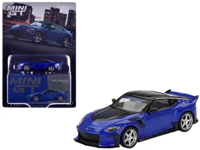 Mini Gt Nissan Z Veilside Ffz400 Seiran Blue Metallic With Black Top Limited Edition 1/64 Diecast Model Car 