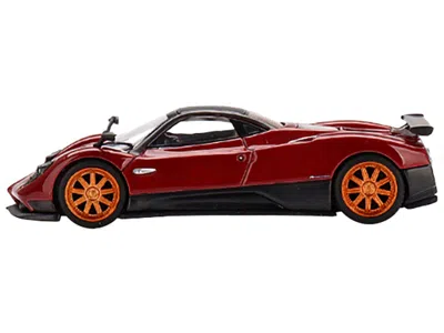 Mini Gt Pagani Zonda F Rosso Dubai Red Metallic With Black Top Limited Edition To 3000 Pieces Worldwide 1/64