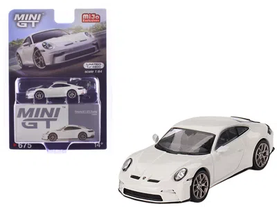 Mini Gt Porsche 911 (992) Gt3 Touring Crayon Gray Limited Edition To 4800 Pieces Worldwide 1/64 Diecast Mode In White