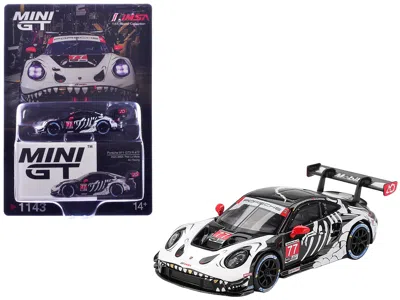 Mini Gt Porsche 911 Gt3 R #77 Klaus Bachler - Laurin Heinrich - Michael Christensen "ao Racing Skeleton Rexy