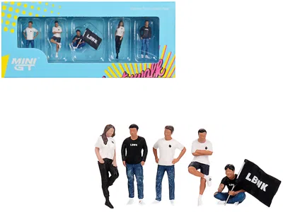 Mini Gt Team Liberty Walk 5 Piece Figure Set For 1/64 Scale Models By  In Multi