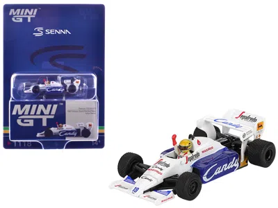 Mini Gt Toleman Tg184 #19 Ayrton Senna 2nd Place Formula One F1 "monaco Gp" (1984) With Driver Figure Limite
