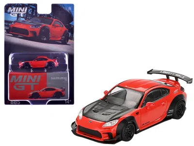 Mini Gt Toyota Gr86 "lb-nation - Liberty Walk" Red With Carbon Hood Limited Edition 1/64 Diecast Model Car B