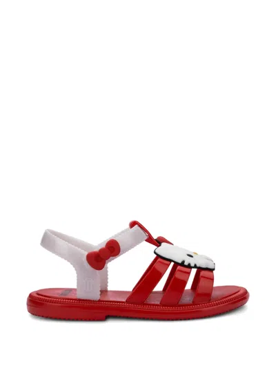 Mini Melissa Babies' Applique Detail Sandals In Red