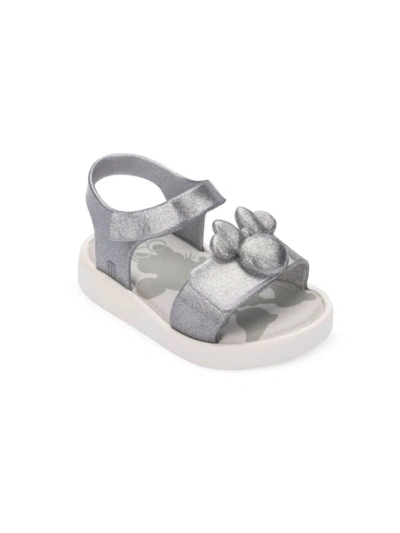 Mini Melissa Baby Girl's, Little Girl's & Girl's & Kid's Jump Disney Sandals In Clear Glitter