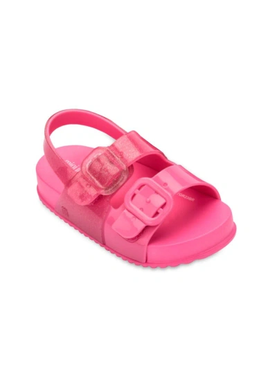 Mini Melissa Baby Girl's, Little Girl's & Girl's  Cozy Buckle-accented Sandals In Pink Glitter