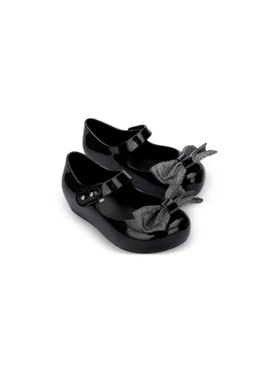 Mini Melissa Babies' Bow-detaling Ballerinas In Black