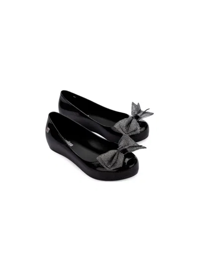 Mini Melissa Babies' Bow-detaling Ballerinas In Black