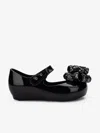 Mini Melissa Bow-embellished Ballerinas In Black