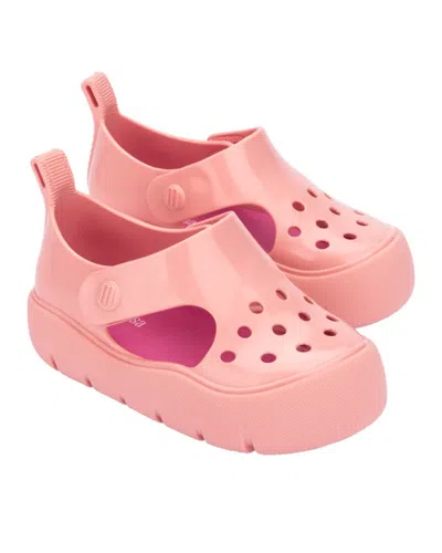 Mini Melissa Kids' Bowie Baby Closed Toe Shoe In Pink