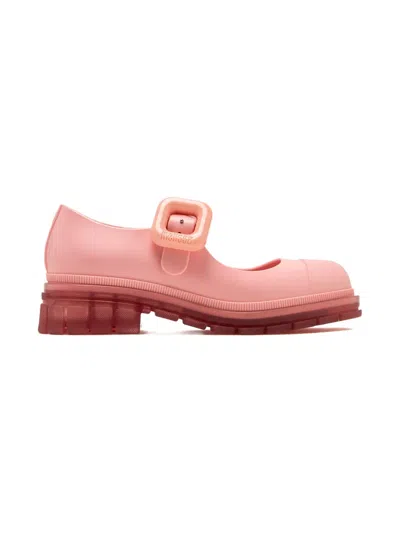 Mini Melissa Babies' Buckle-detail Platform Ballerina In Pink