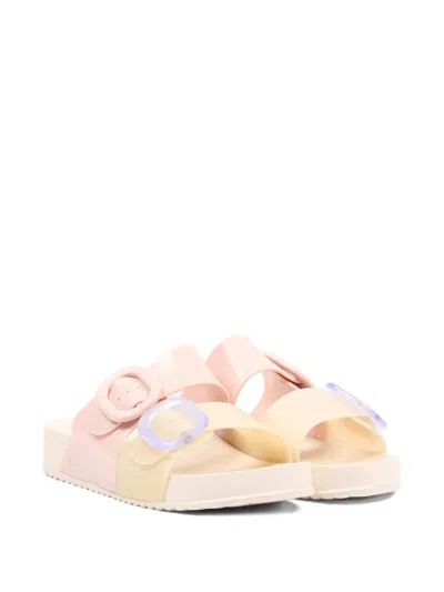 Mini Melissa Babies' Buckle-fastening Sandals In Neutral