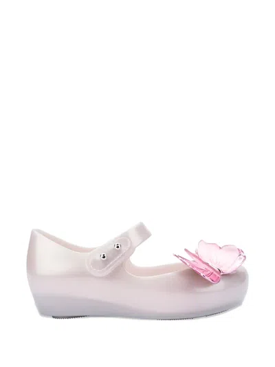 Mini Melissa Babies' Butterfly Appliqué Ballerinas In Purple