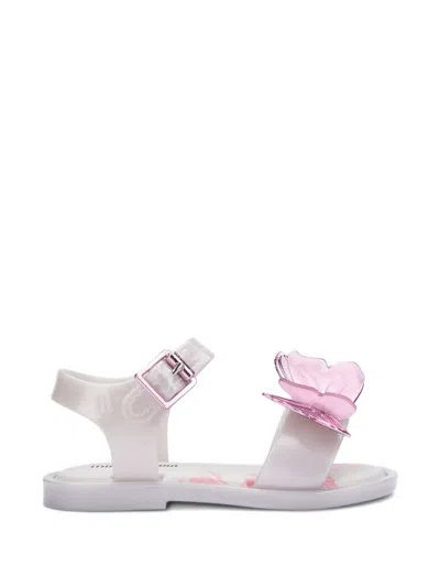 Mini Melissa Babies' Butterfly Buckle Sandals In White