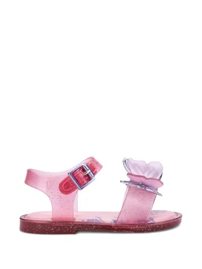 Mini Melissa Babies' Butterfly Strap Sandals In Pink