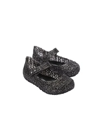 Mini Melissa Babies' Campana Ballerina Shoes In Black