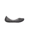 Mini Melissa Campana Zigzag Flat In Black