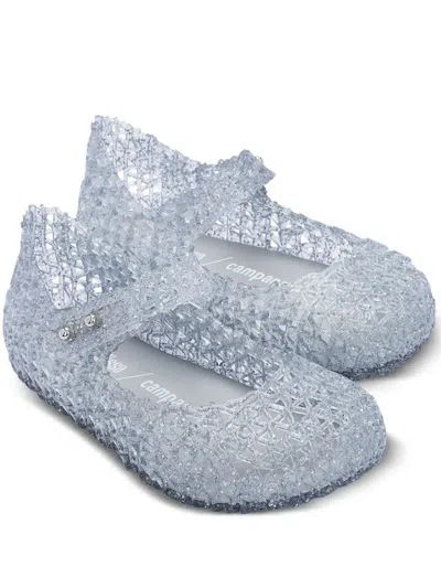Mini Melissa Babies' Campana Ballerina Shoes In Blue